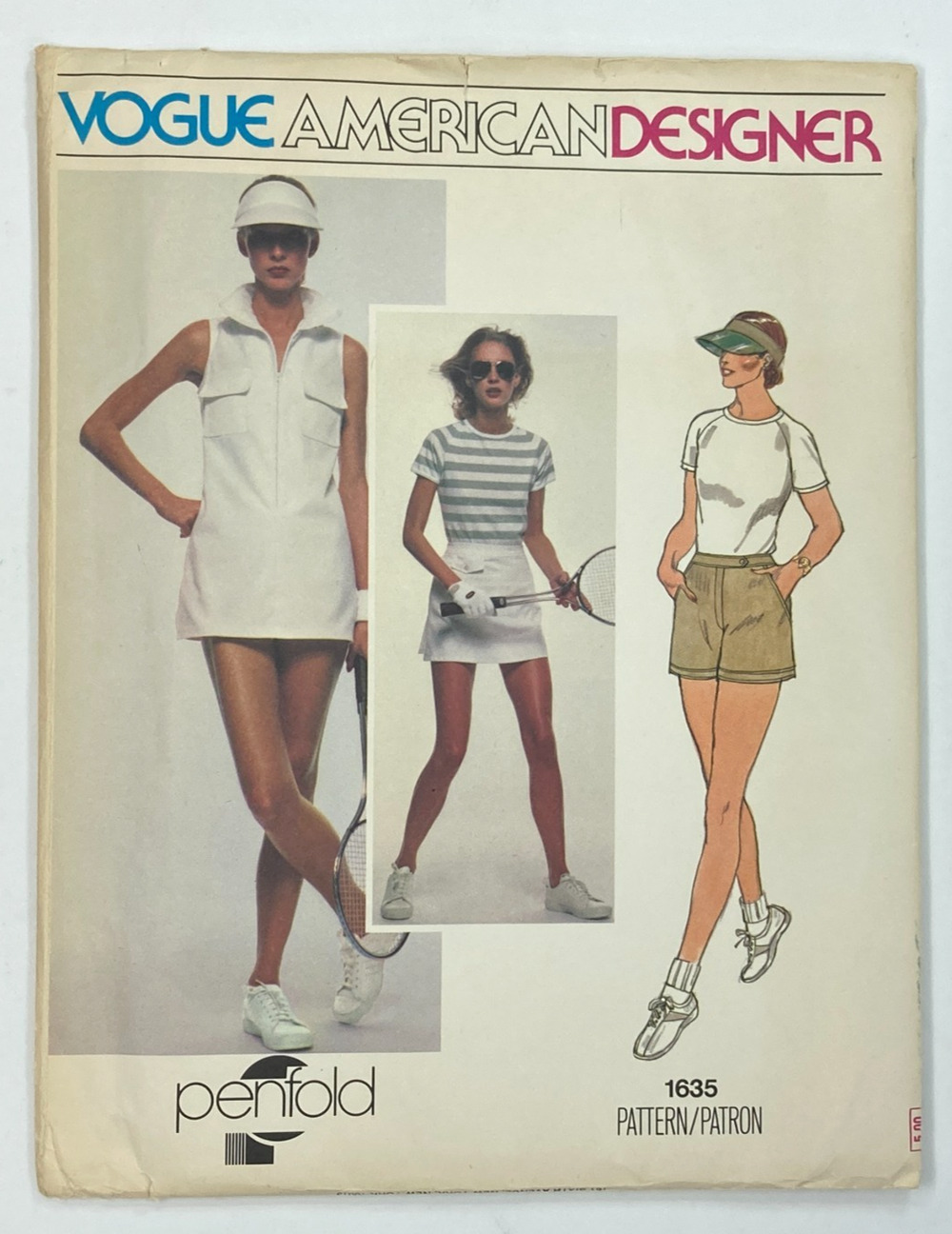 Vtg Vogue 1635 Penfold Tennis Dress T-Shirt Shorts Skirt Pattern Sz 8 UNCUT '70s